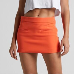 Orange Mini Skirt